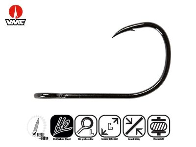 VMC single hooks for Spinner & Jigs (7239) - Size 8