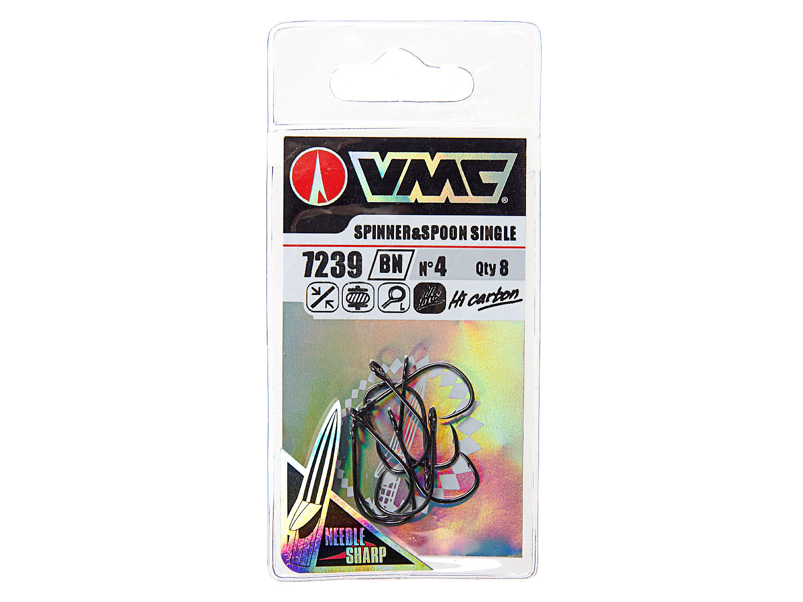 VMC single hooks for Spinner & Jigs (7239) - Size 6