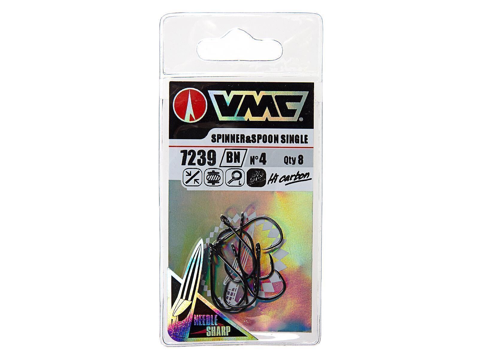 VMC single hooks for Spinner & Jigs (7239) - Size 4