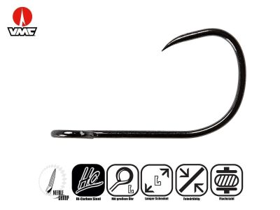 VMC Einzelhaken für Spinner & Jigs (7239B) - Gr. 8