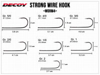 Strong Wire Hook Worm4 - Size 1