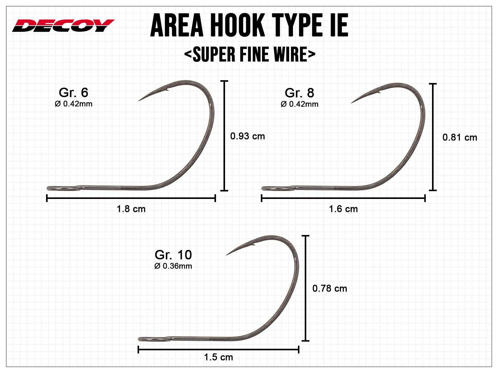 Area Hook Type IE - Size 8