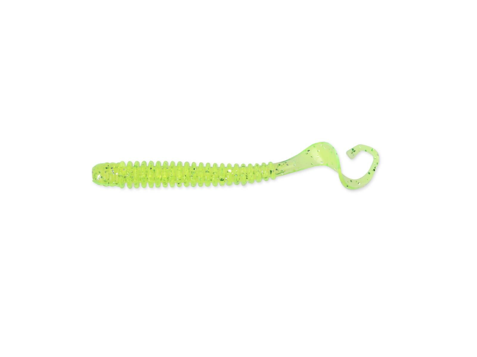 2" G-Tail Saturn Micro - Chartreuse Silver Glitter