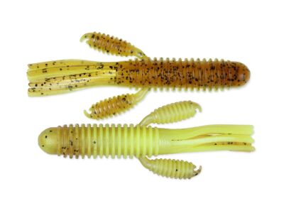 4" Craw Tube - Motoroil PP. / Chartreuse