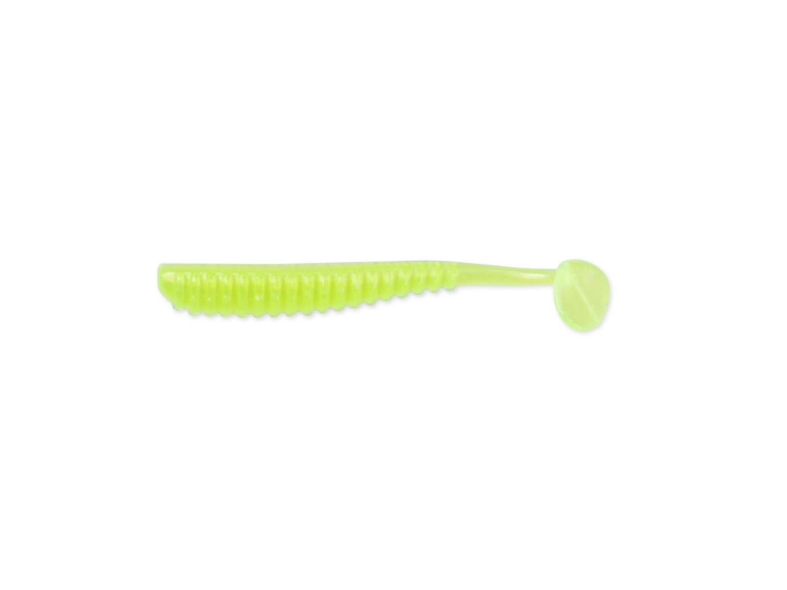 1.5" Aji Ringer Shad - Chartreuse Pearl (No Scent)