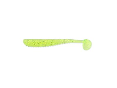 1.5" Aji Ringer Shad - Chartreuse Silver Glitter