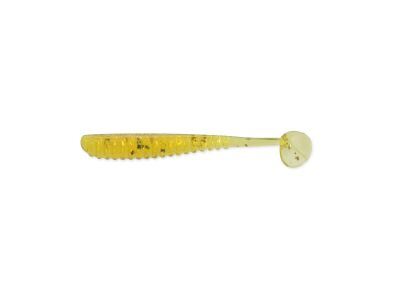 1.5" Aji Ringer Shad - Motoroil Gold Flk.