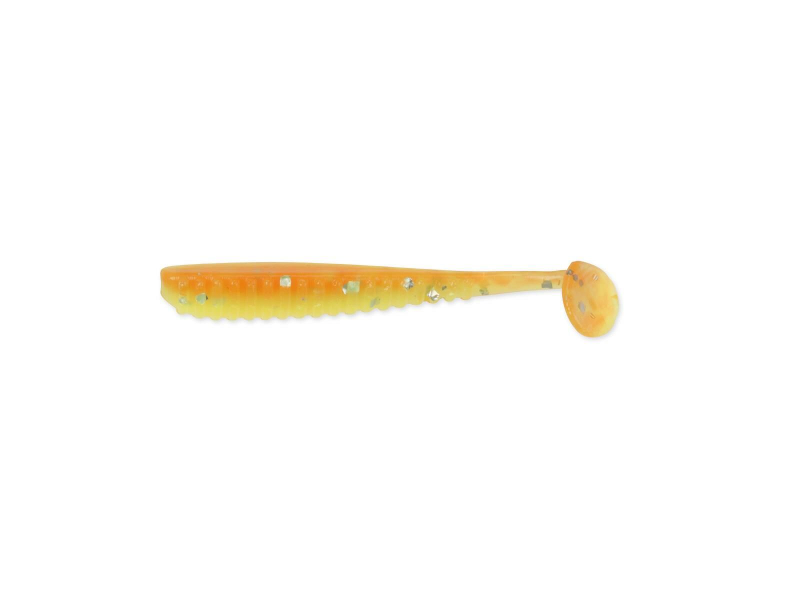 1.5" Aji Ringer Shad - Chika Orange / Chartreuse