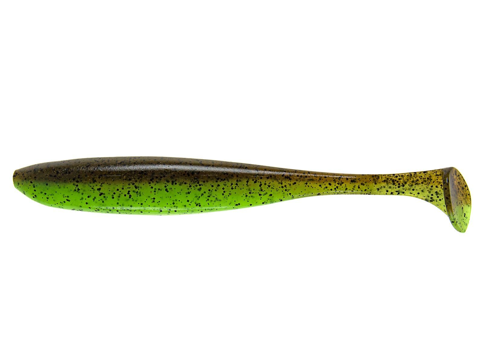 8" Easy Shiner - Green Pumpkin / Chartreuse