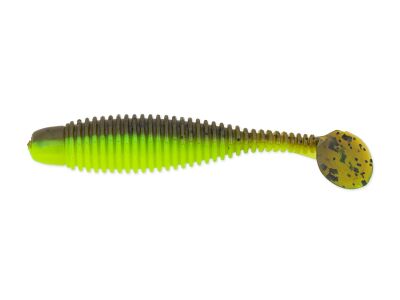 2" Grubster - Green Pumpkin / Chartreuse