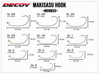 Makisasu Hook Worm30 - Gr.  5/0