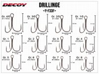 DECOY Y-F33F Trebles - Size 3/0