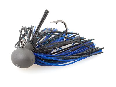 7g Rubber Jig Model II (Version 2) Black / Blue