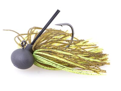 7g Rubber Jig Model II (Version 2) Green Pumpkin/Chartreuse