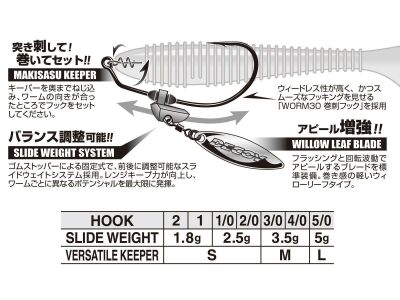 Makisasu Blade Gold Worm230G