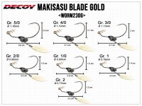 Makisasu Blade Gold Worm230G - Size 2 (1.8g)