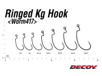 Ringed Kg Offset Hook Worm417 - Gr. 3/0