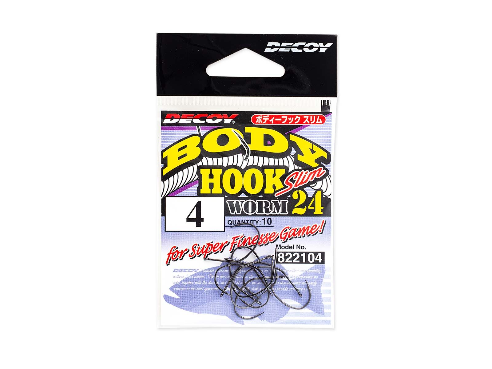 Worm24 Body Hook Slim - Size 6