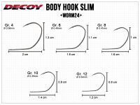 Worm24 Body Hook Slim - Size 4