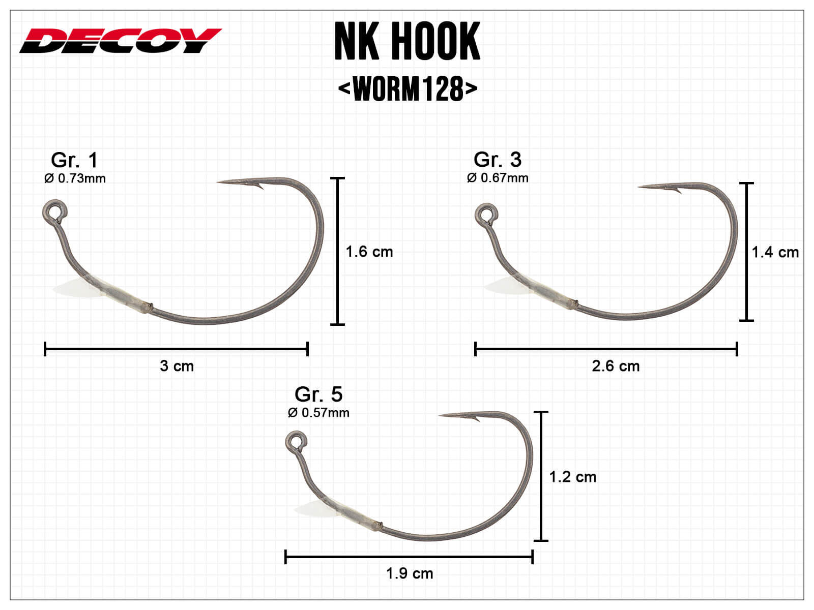NK Hook Worm128 - Gr. 3