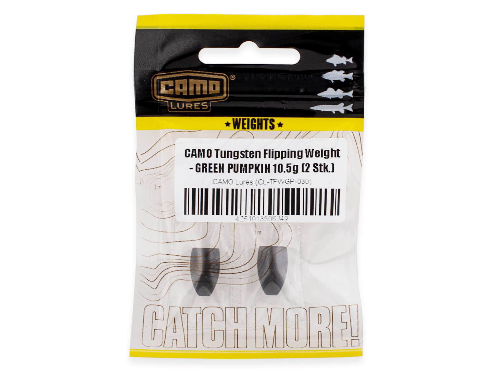 CAMO Tungsten Flipping Weight - GREEN PUMPKIN 14.0g (2 Stk.)
