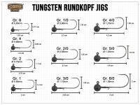 CAMO Tungsten Rundkopf Jig - Gr. 6 (0.9g)
