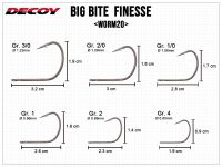 Big Bite Finesse Worm20 - Size 1/0