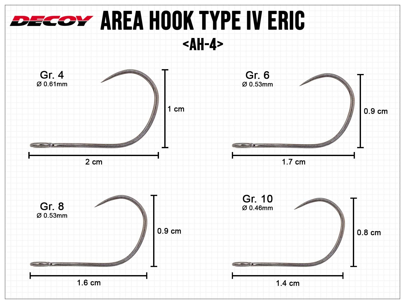 Area Hook Type IV Eric AH-4 - Gr. 8