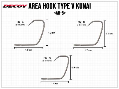 Area Hook Type V Kunai AH-5 - Gr. 8