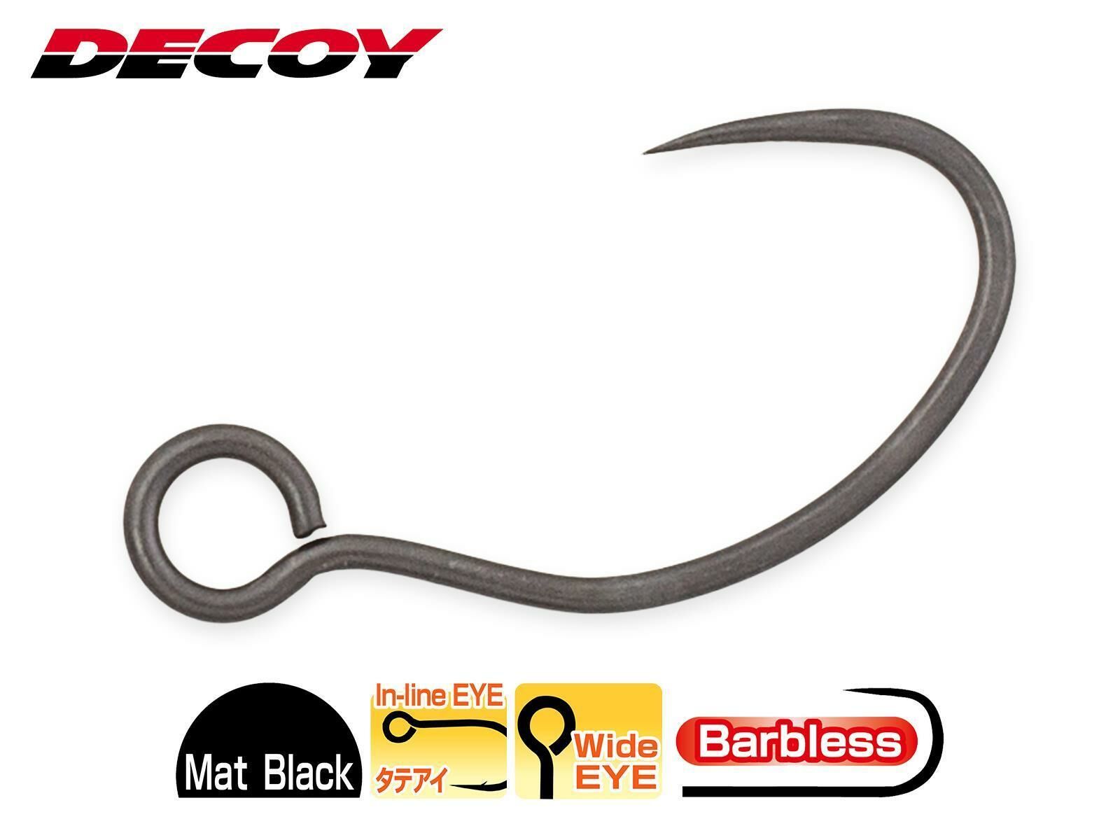 Decoy AH-4 Area Hook Type IV Eric NS Black 12pcs Hooks for Lures