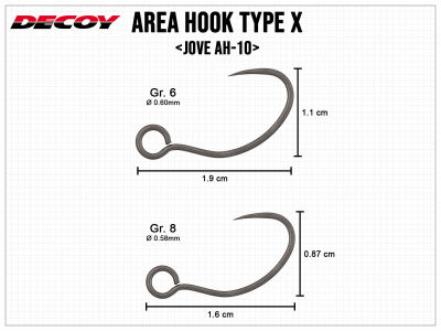 Area Hook Type X Jove AH-10
