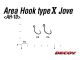 Area Hook Type X Jove AH-10 - Size 8