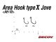 Area Hook Type X Jove AH-10 - Size 6