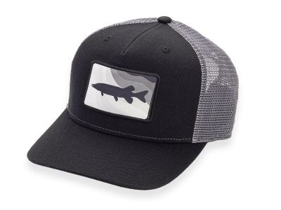 CAMO Cap (schwarz/d.grau) Hecht