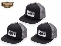 CAMO-Tackle Mesh Snapback Cap (schwarz/dunkelgrau)