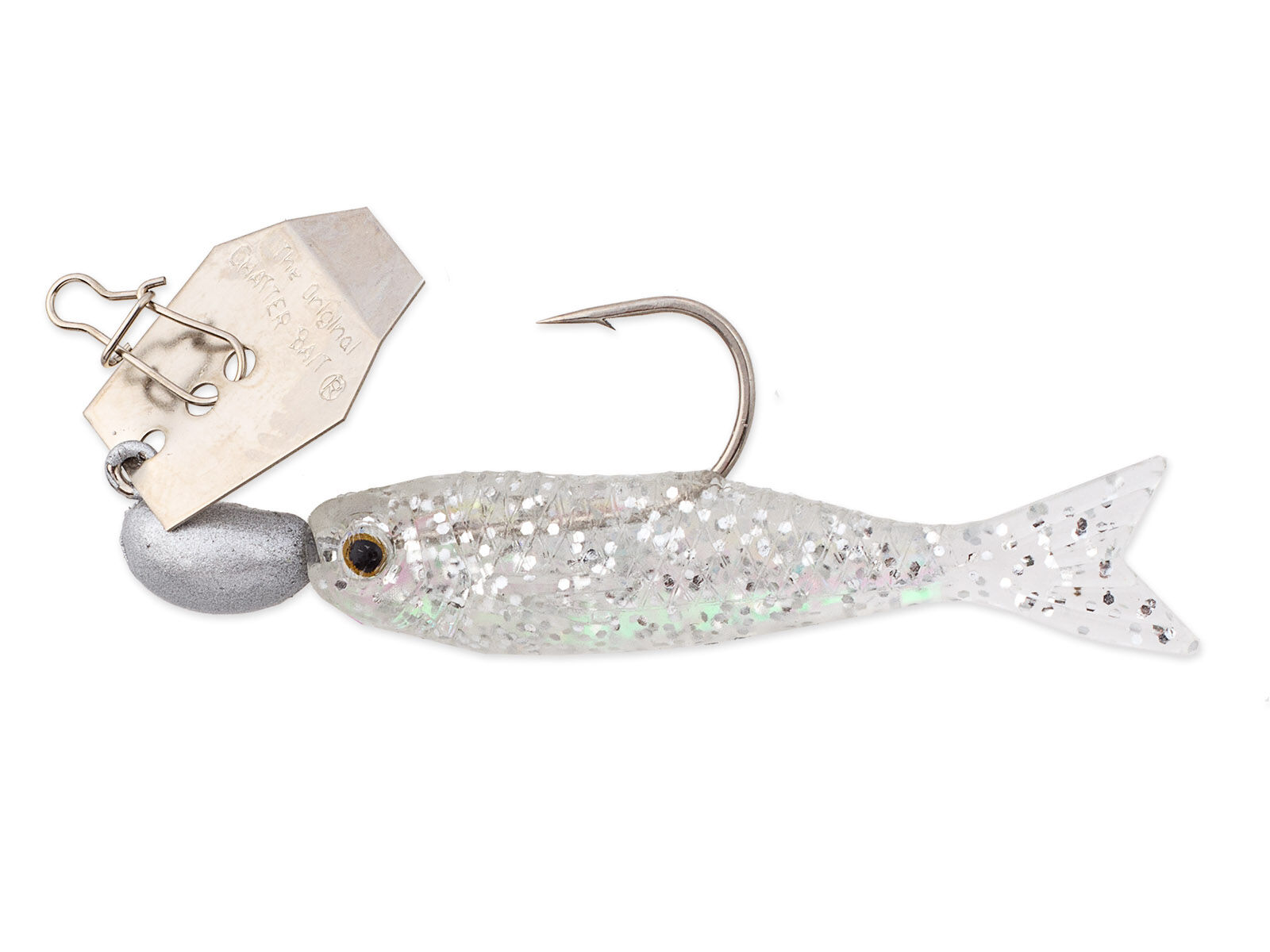 3.5g ChatterBait Flashback Mini - Silver / Natural