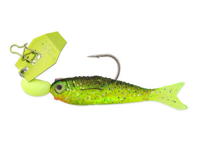 3.5g ChatterBait Flashback Mini - Chartreuse / Firetiger