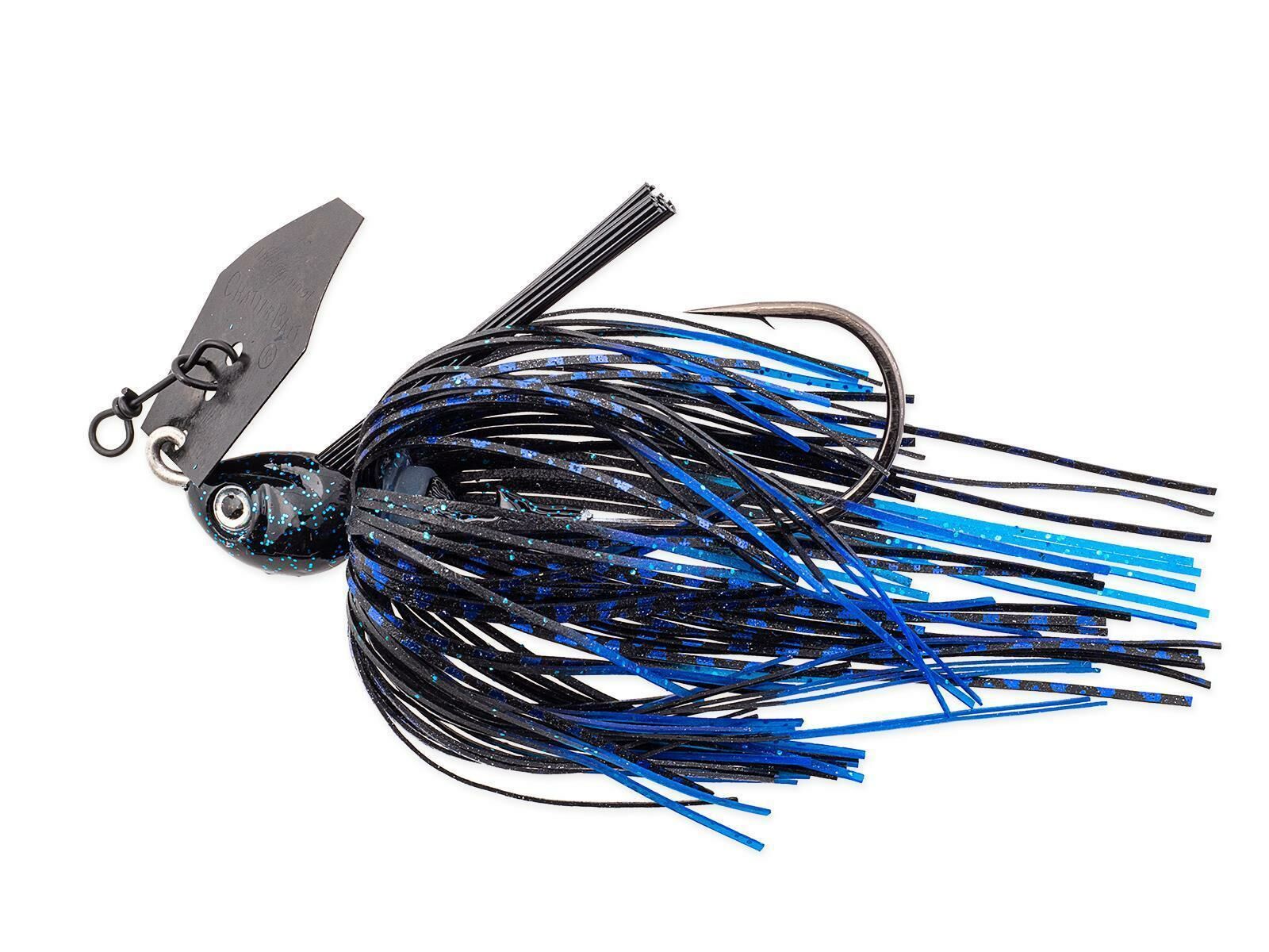 10.5g Project Z ChatterBait Weedless - Black / Blue