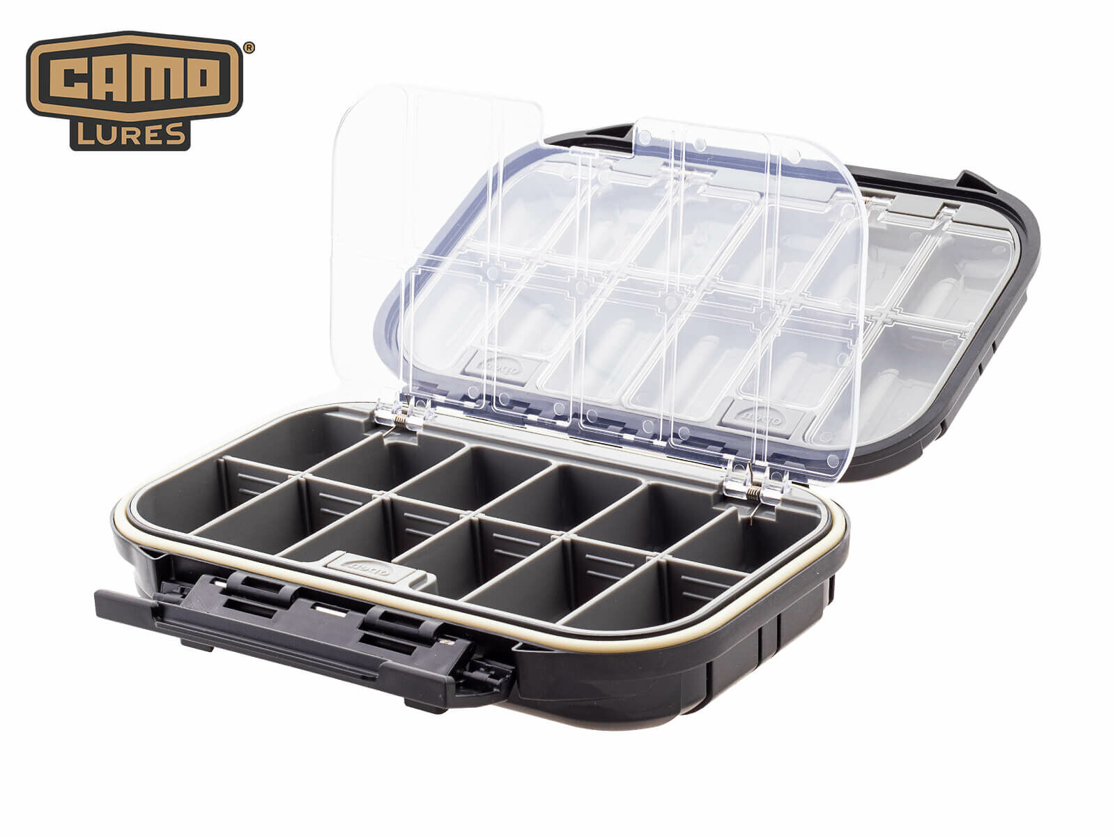 Yoone Buckle Closure Clear Cover Lightweight Fishing Tackle Box 1