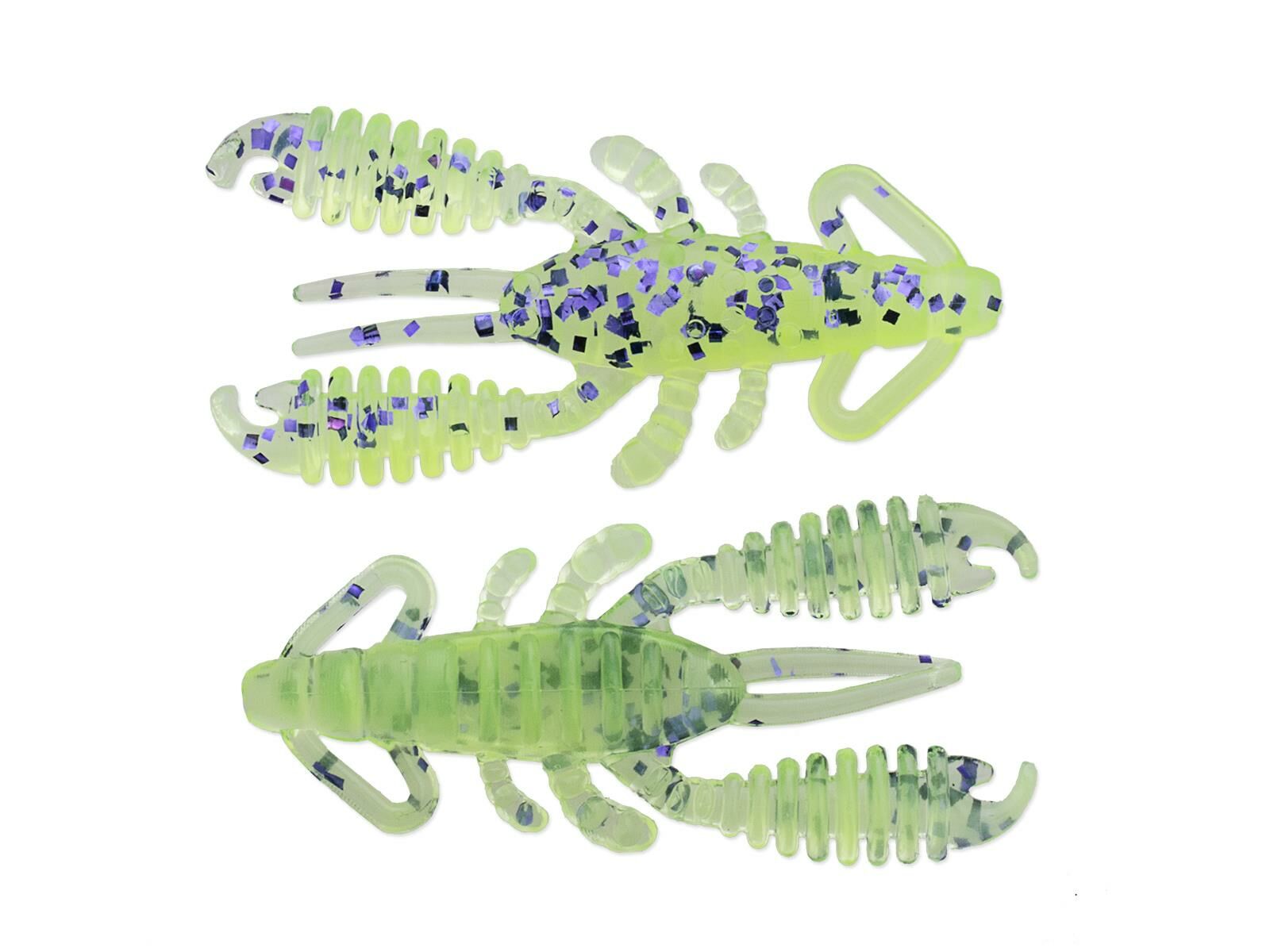 1.5" Ring Craw Micro - Purple Chartreuse (BA-Edition)