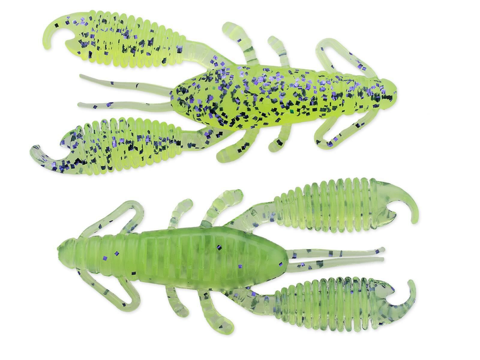 2.5" Ring Craw - Purple Chartreuse (BA-Edition) 8 pcs.