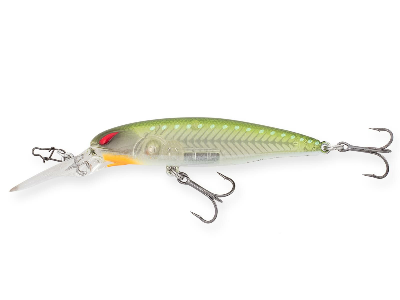 Laydown Minnow Deep JW - BB Clear Water Green