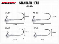 Standard Head VJ-30 - Gr. 3/0 (5.0g)
