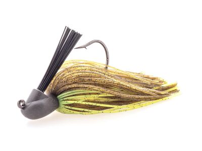 9g Rubber Jig Model I (Version 2) Green Pumpkin/Chartreuse