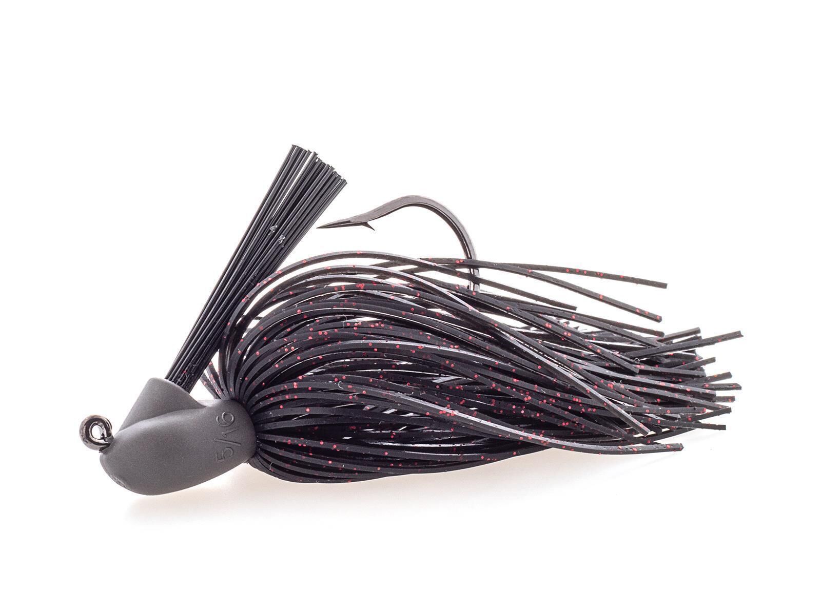 14g Rubber Jig Model I (Version 2) Black / Red