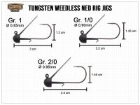CAMO Tungsten Weedless Ned Jig - Gr. 1 (2.8g)