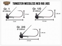 CAMO Tungsten Weedless Ned Jig - Size 2/0 (4.6g)