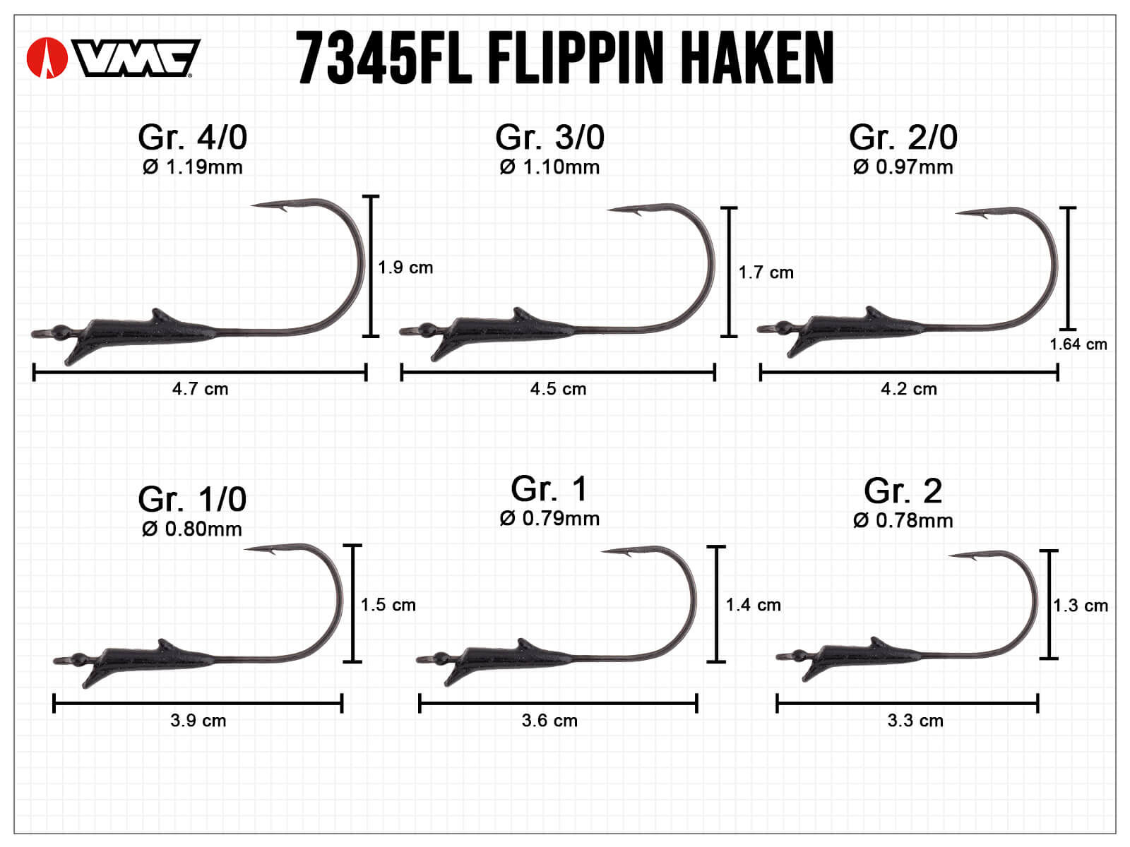 VMC Flippin Hooks - Size 1/0