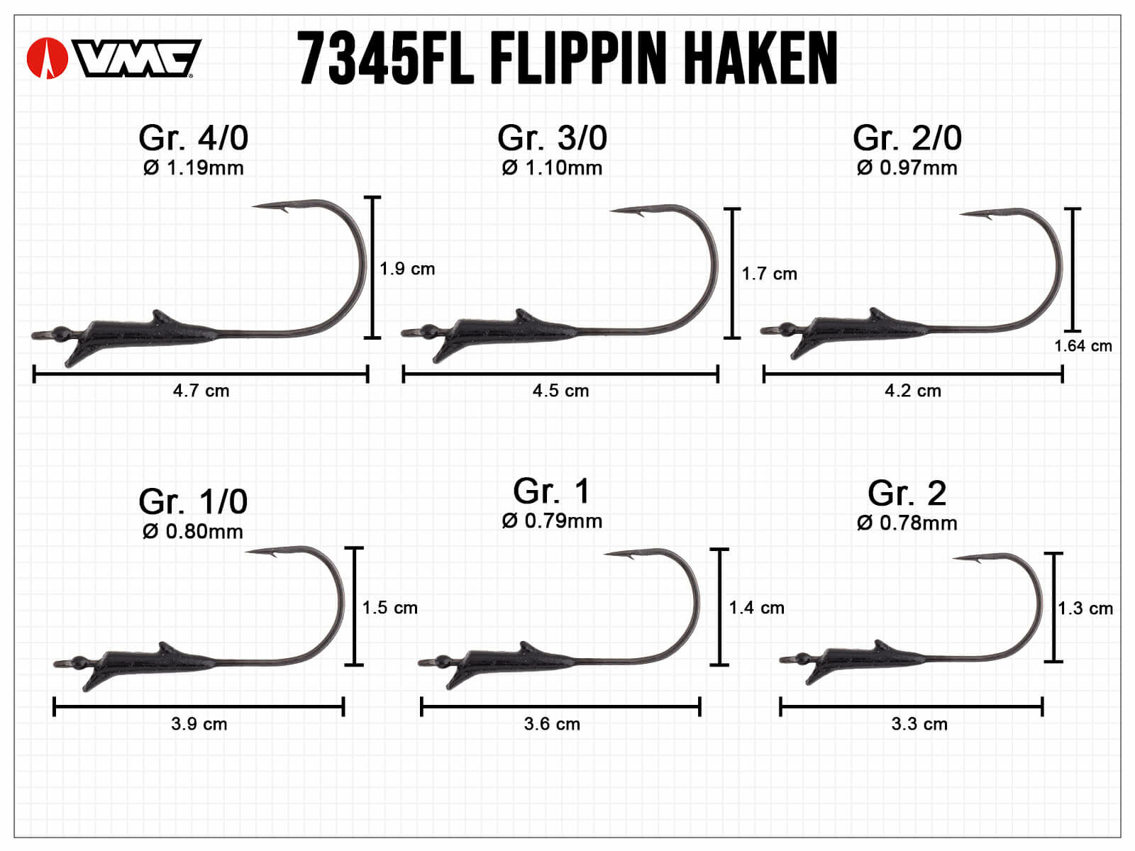 VMC Flippin Hooks - Size 4/0