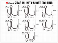 VMC 1X Inline trebles 7548 BD - Size 2